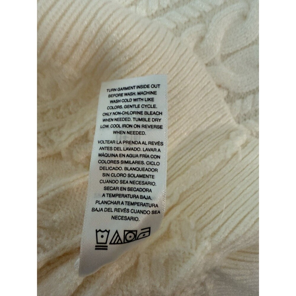 Scoop Kids Cable Knit Sweater Size XL Cream Soft Comfy - Picture 6 of 6